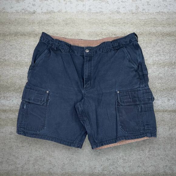 Duluth Trading Cargo Shorts Jet Black Canvas 11" Inseam - Picture 2 of 4